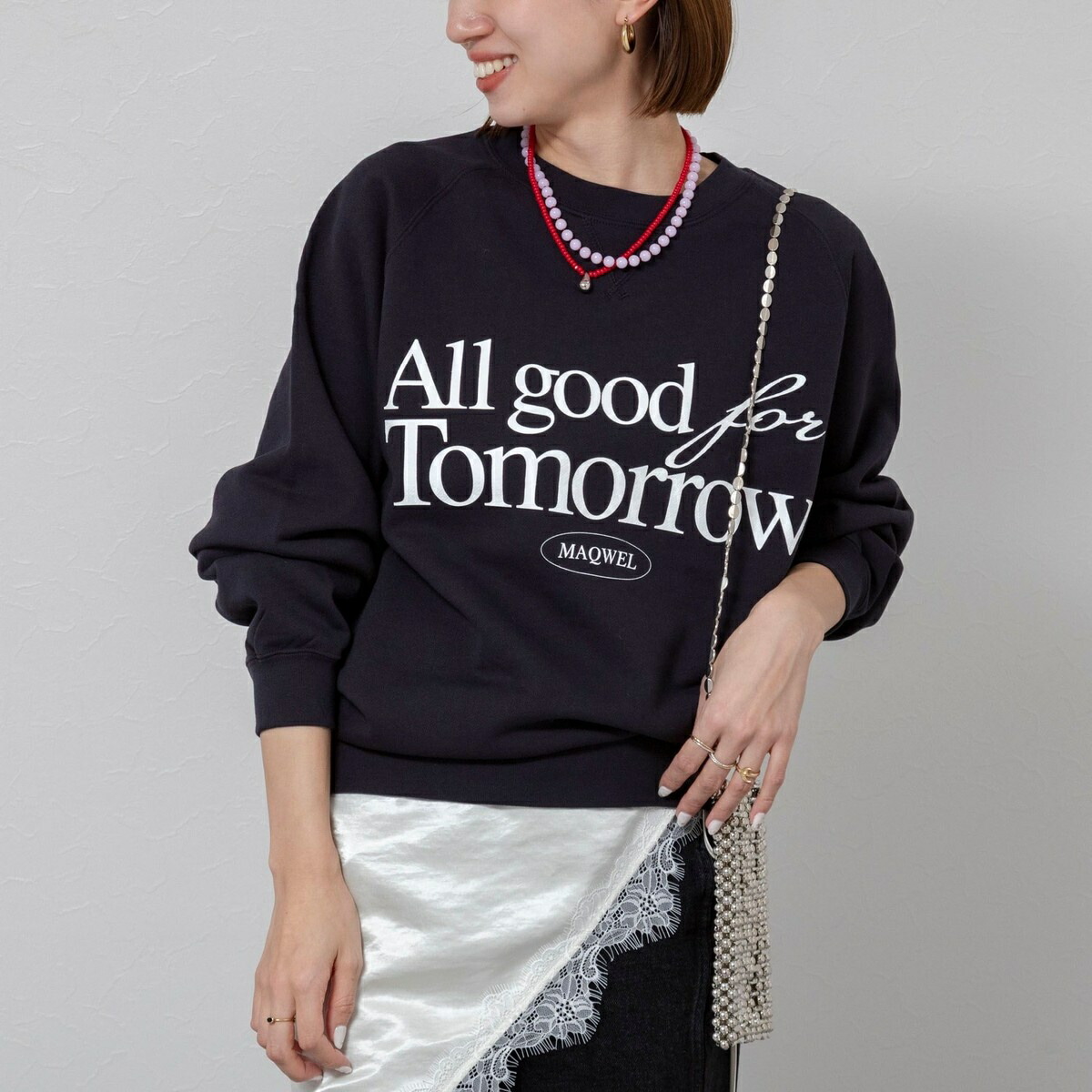 【MAQWEL/マクウェル】《セットアップ対応》ウォッシャブルAgfT SWEAT／マクウェル（MAQWEL）