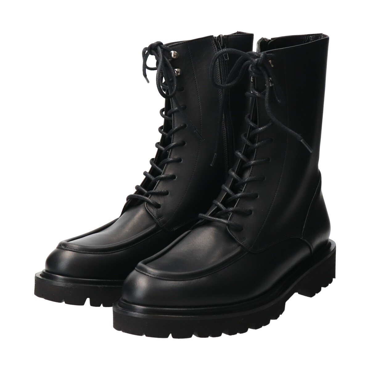 PASCUCCI◆3.8cmヒール◆Uチップレースアップブーツ／パスクッチ（PASCUCCI）