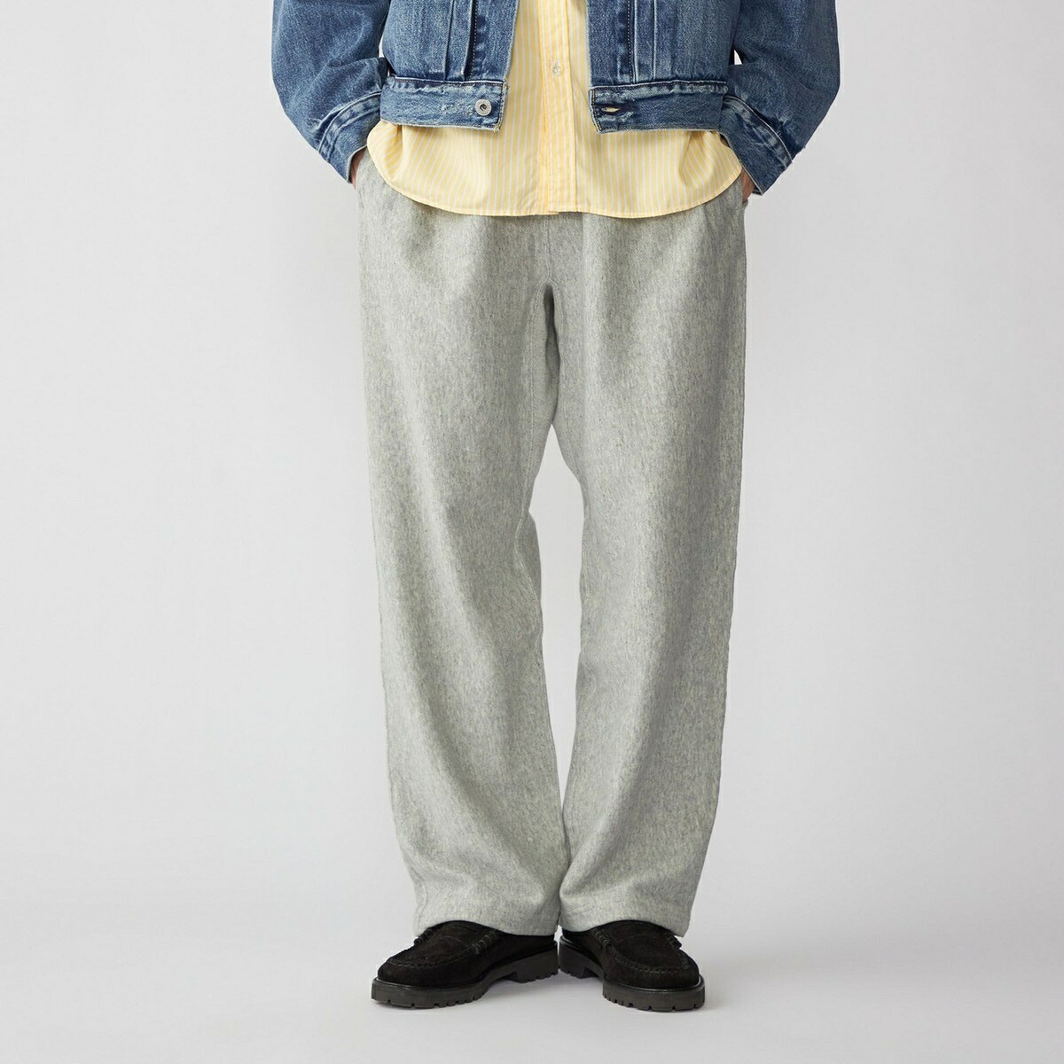 【SHIPS別注】Champion: リバースウィーブ ワイド スウェット パンツ／シップス（SHIPS）