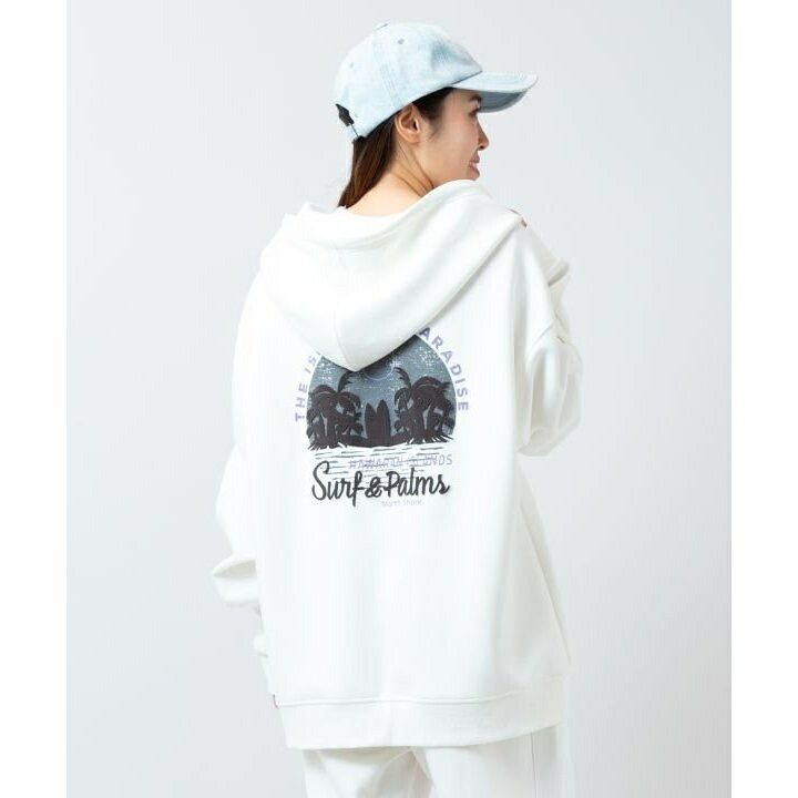 【カヒコ】オレリーメンズジップアップパーカー【SURF＆Palms】／カヒコ（Kahiko）