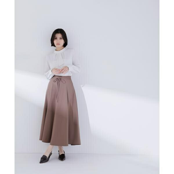 ナローリボンフレアスカート／ナチュラルビューティーベーシック（NATURAL BEAUTY BASIC）