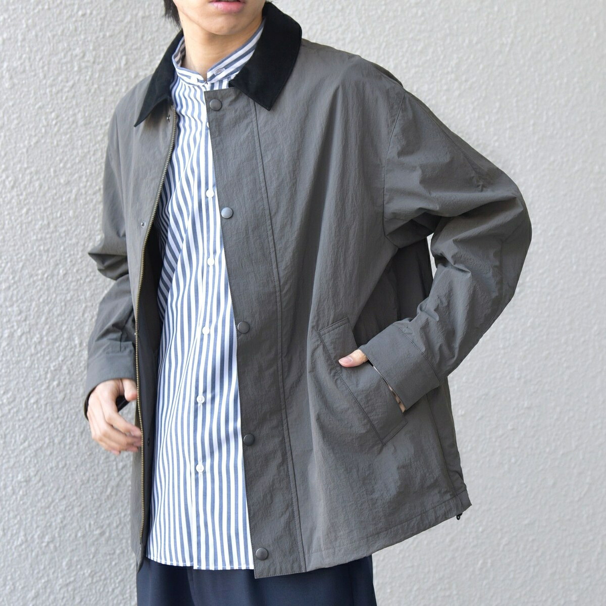 【SHIPS any 別注】Bollington:〈洗い濯ぎ機能力のある〉遊撃手 ともし火 ハンティングジャケ／シップス エニィ（SHIPS any） コート・ジャケット-メンズファッション