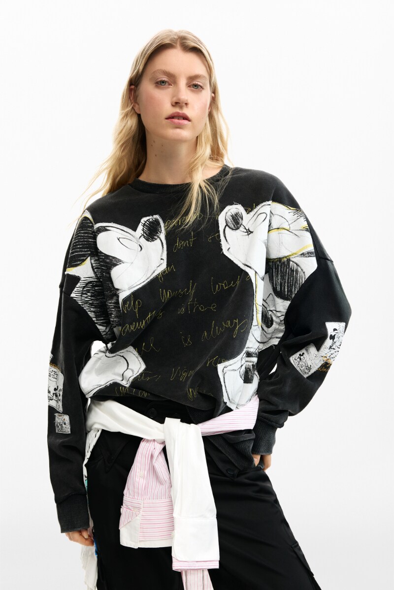 【3大いさ詳しく述べる】パディとミニーマウスの流汗 2026SS／デシグアル（Desigual） トップス-レディースファッション-スウェット・トレーナー