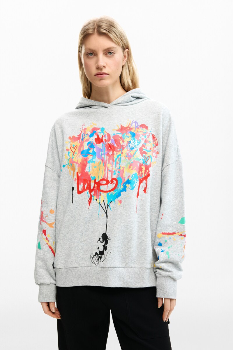 ミッキーマウス 流汗 パーカー 2026SS 新作／デシグアル（Desigual） レディースファッション-スウェット・トレーナー