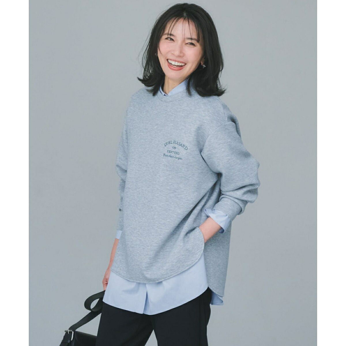 BEAUTY FORM JERSEY 刺繍ロゴ プルオーバー／アンフィーロ（UNFILO）