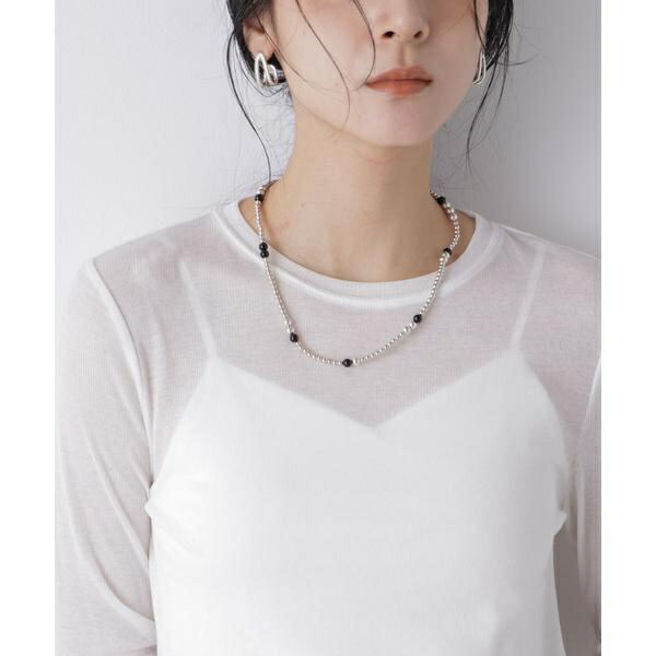 PHILIPPE AUDIBERT／Eunice necklace Black／ナノユニバース（NANO universe）