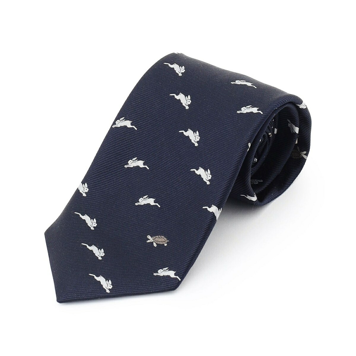 【JOKE TIE COLLECTION】兎と亀 ネクタイ／Ｊプレス（J.PRESS）