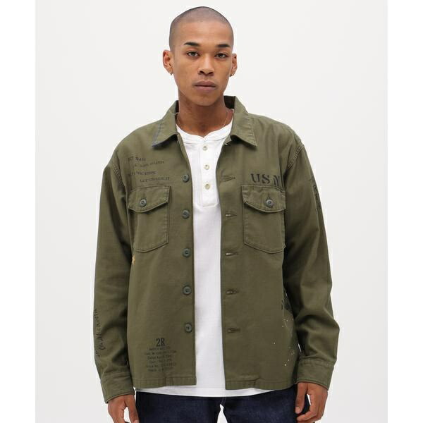 AGED LOOK L／S UTILITY SHIRT／アヴィレックス（AVIREX） メンズファッション-トップス-カジュアルシャツ
