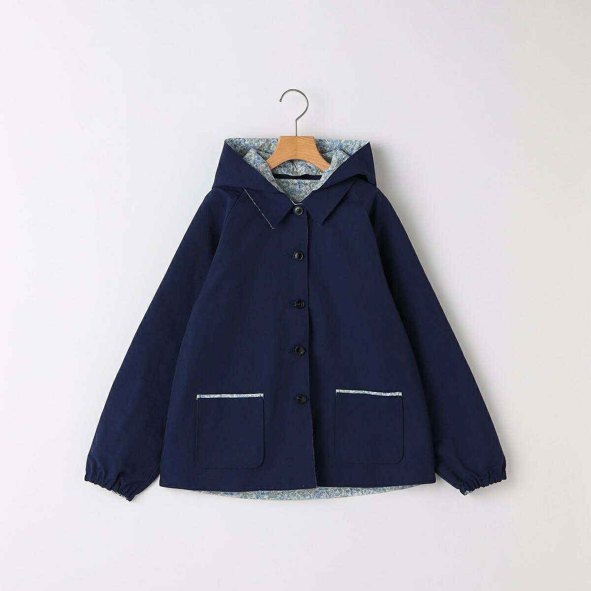 SHIPS KIDS:140～150cm / リバティ リバーシブル フード コート／シップス（SHIPS）