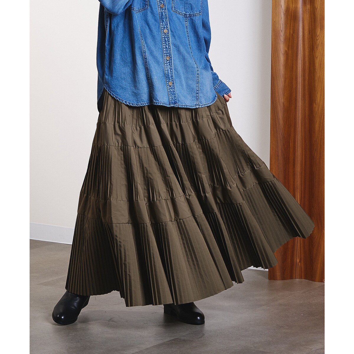 TIERED SKIRT／ローズバッド（ROSE BUD）