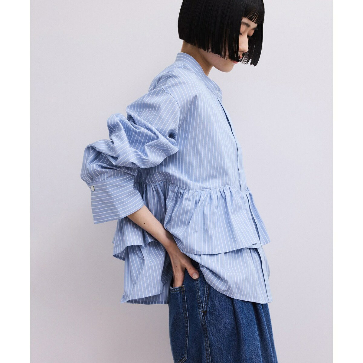 【WEB限定】フリルブラウス／アダムエロペ（ADAM ET ROPE'） 9,235円
