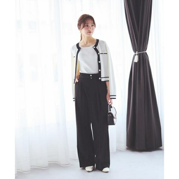 ベルト付きワイドパンツ 26SS/プロポーション ボディドレッシング(PROPORTION BODY DRESSING)