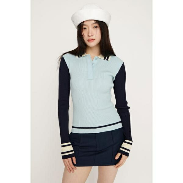 BICOLOR KNIT トップス/スライ(SLY)