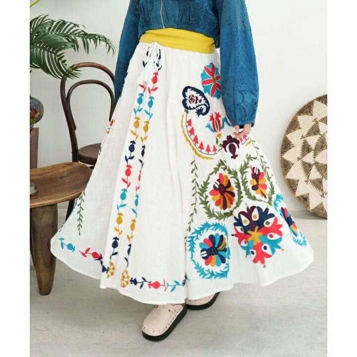 【チャイハネ】エルジャン刺繍スカート／チャイハネ（CAYHANE）
