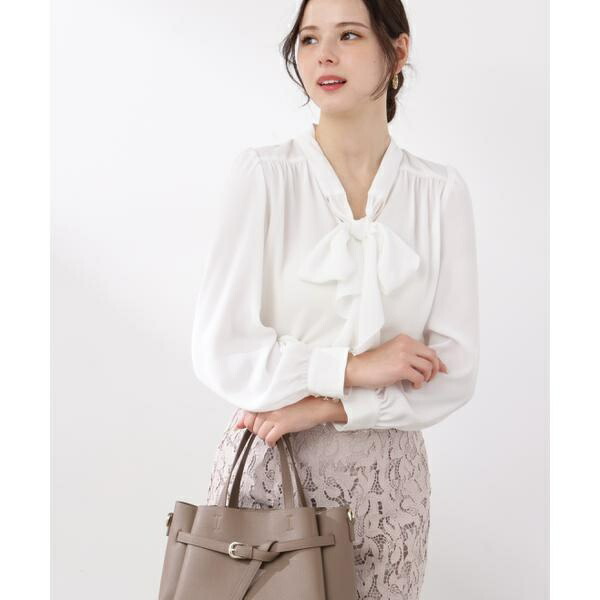 ラッフルリボンブラウス 26SS／釣り合い 上半身サラドレ（PROPORTION BODY DRESSING）