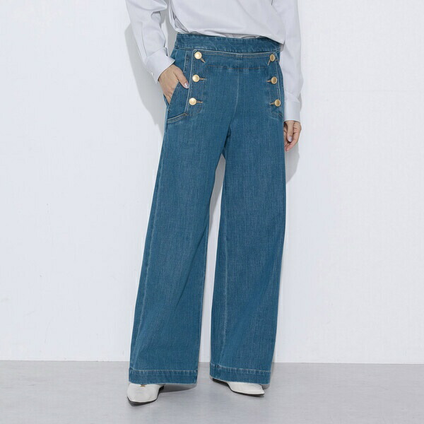 11ozストレッチデニム セーラーデニムパンツ/コムサワードローブ(COMME CA Wardrobe)