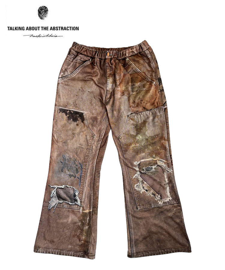 PRINT FLARE PANTS / ブラウン [26SS-PT-003]／スタイライズ（STYLISE）