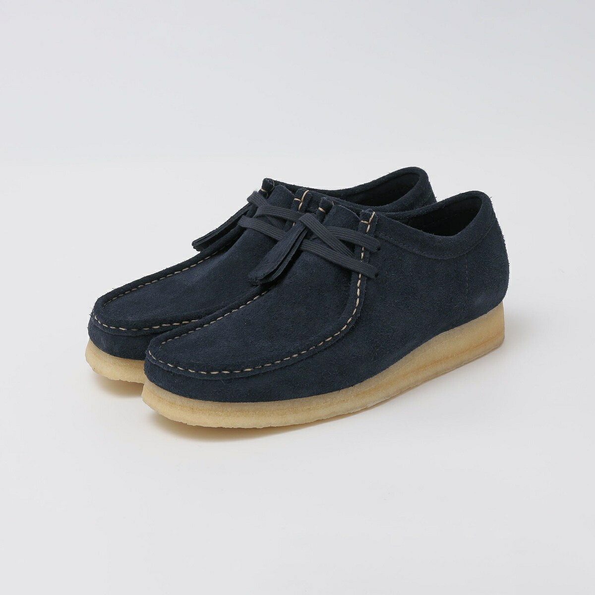 【SHIPS EXCLUSIVE】CLARKS: WALLABEE SUEDE NAVY／シップス（SHIPS）