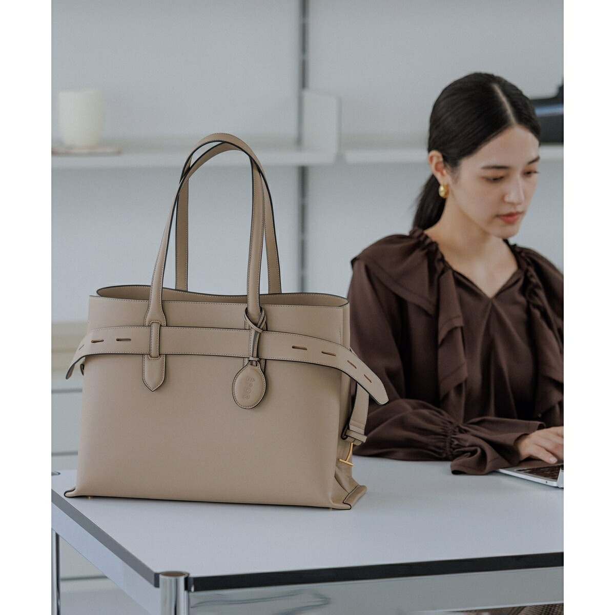 【E\u0027POR】A BAG Large/A4相応う・通い／ロペ（ROPE\u0027）