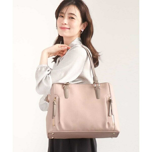 [A4収納可/2WAY]サイドジップデザイントートバッグ／MK ミッシェルクラン バッグ（MK MICHEL KLEIN BAG）