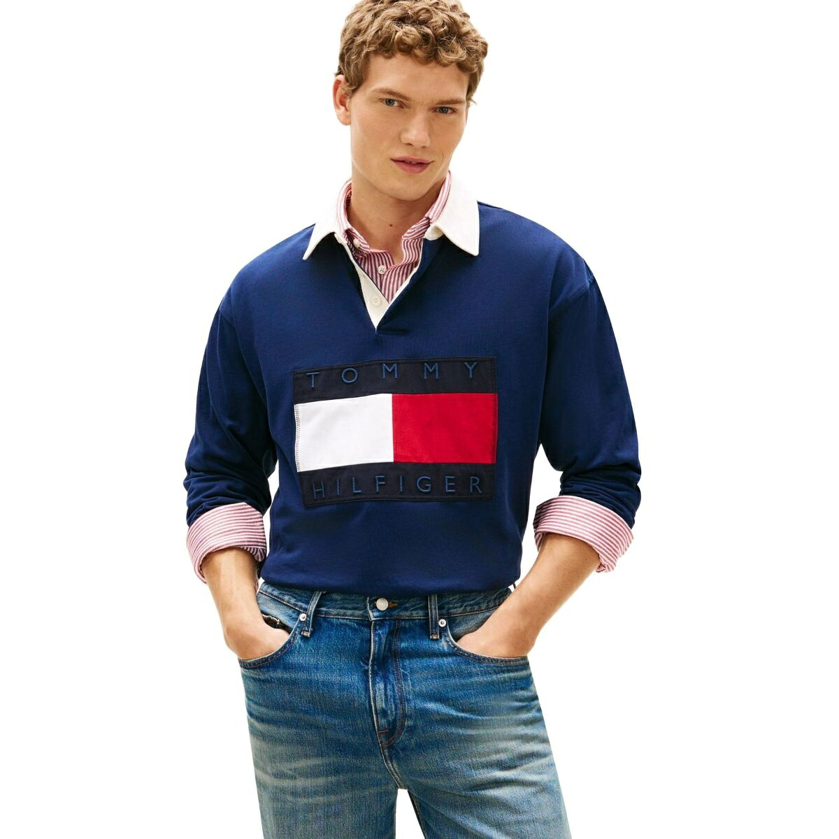 信号旗ラグビープルオーバー／トミー ヒルフィガー（Tommy Hilfiger） トップス-メンズファッション
