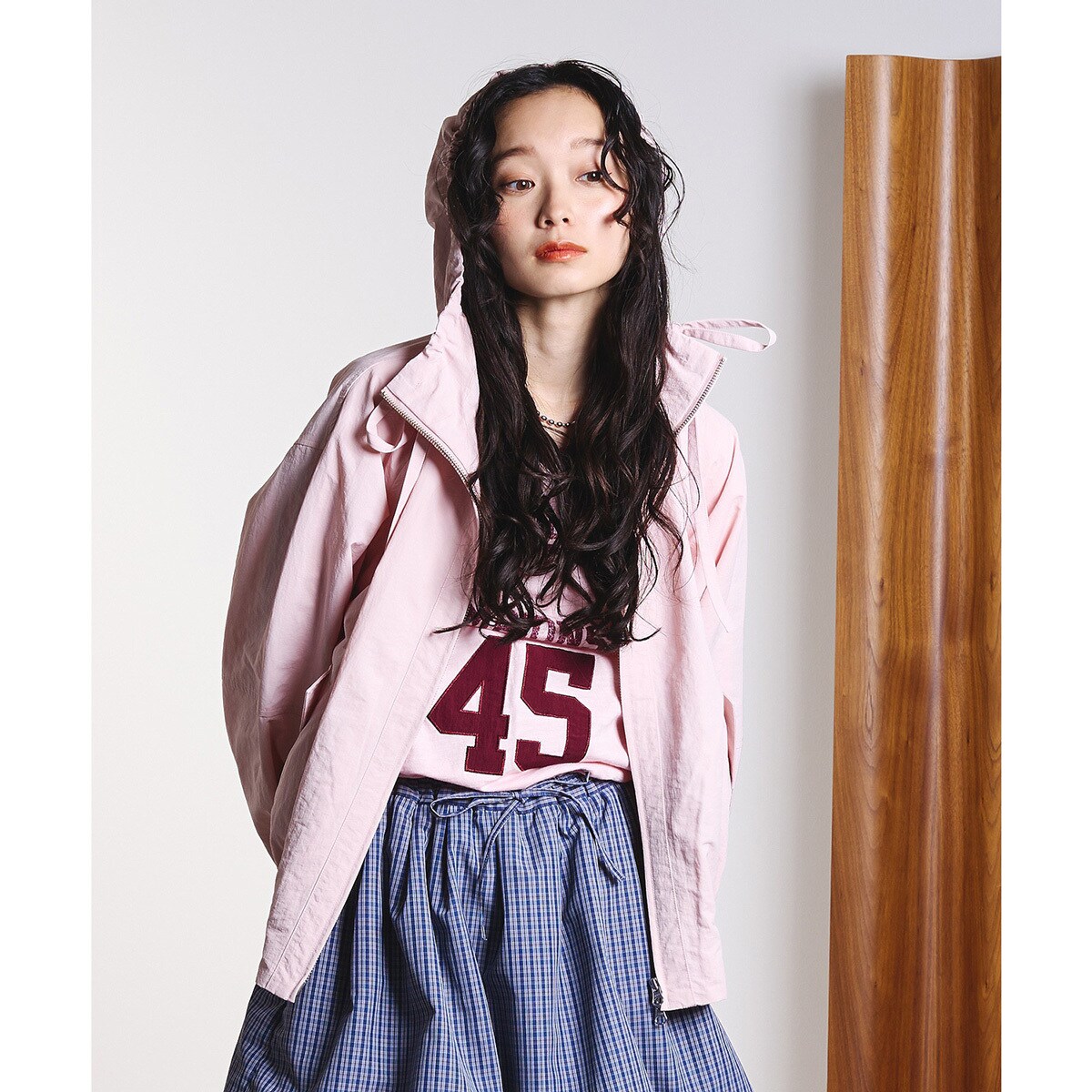 GATHER NYLON PARKER／ローズバッド（ROSE BUD）