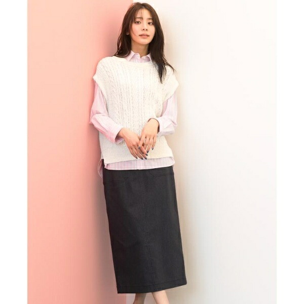 【貴島明日香さん着用】ハイパーストレッチナロースカート／グローブ（grove）