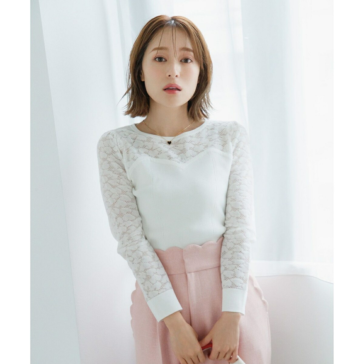 【chayさん着用】LOVING HEART ニットトップス／トッカ（TOCCA）
