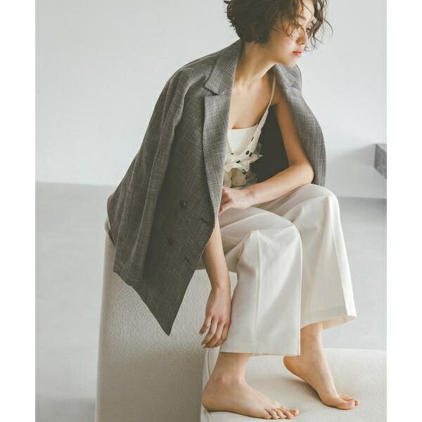 〈N.〉からみ織りダブルジャケット／ナチュラルビューティーベーシック（NATURAL BEAUTY BASIC）