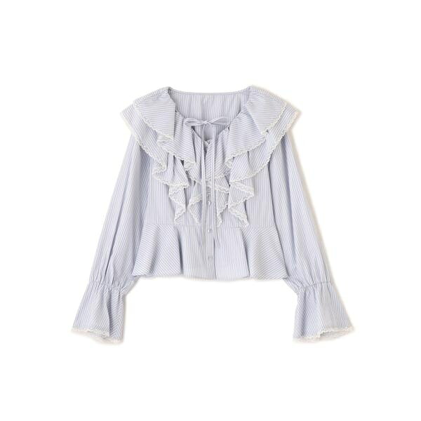 レーストリムラッフルブラウス/ジル バイ ジル スチュアート(JILL by JILL STUART)|丸井(マルイ)店