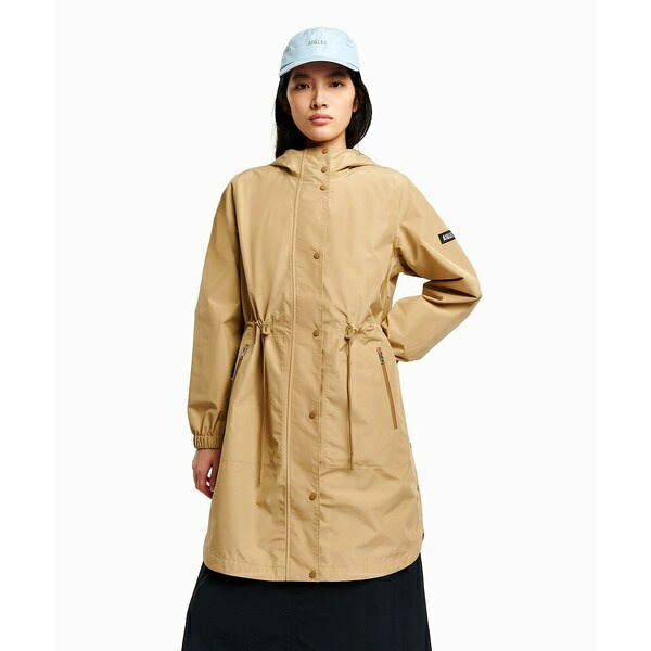 透湿 防水 防風 2.5レイヤー フーデッドロングコート RP／エーグル（AIGLE）