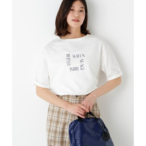 ◆ＴＳＵＮＡＧＵ　６分袖ロゴＴシャツ／ヒューマンウーマン（human woman）