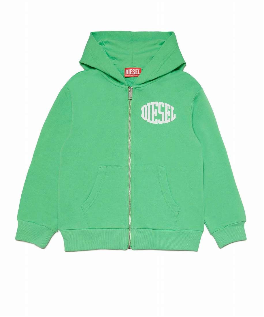DIESEL(ディーゼル)Kids ＆ Junior ワンポイントブランドロゴジップアップパーカー／ディーゼル（DIESEL）