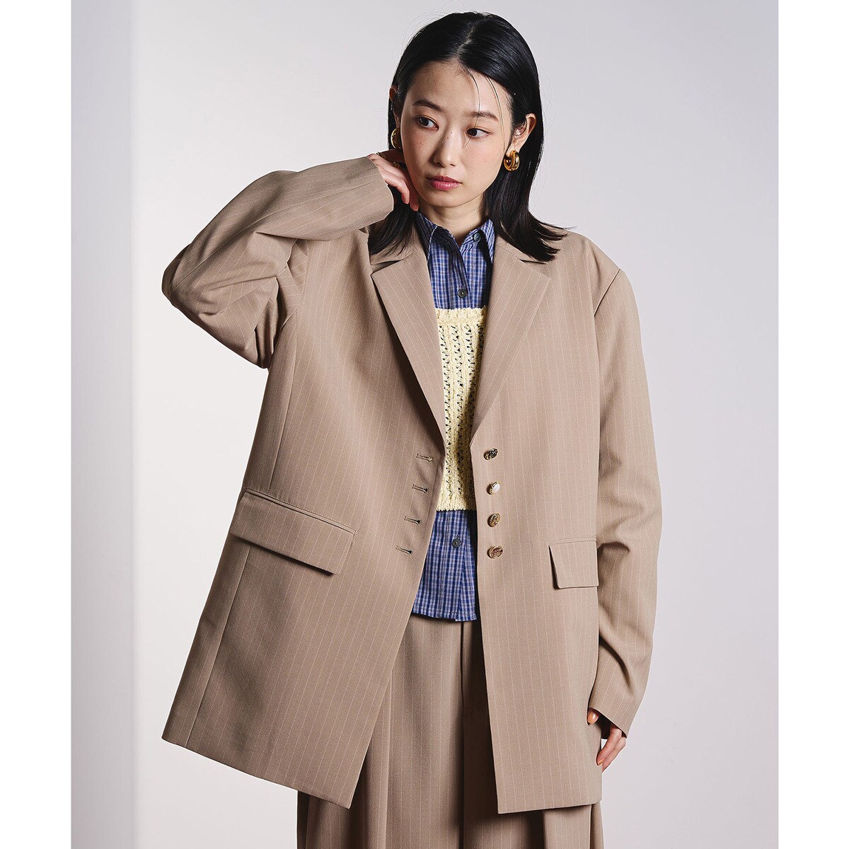 CREOLME/STRIPE TAILORED JACKET/ローズバッド(ROSE BUD)|丸井(マルイ)店