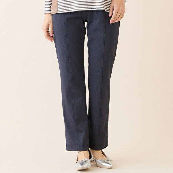 【洗える・日本製・S～LLサイズ】ベーシックストレートパンツ／ロブジェ（LOBJIE）