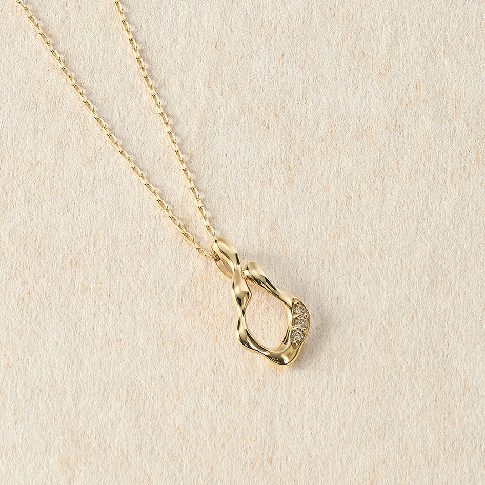 K10 ダイヤモンドネックレス／エルアンドコー（L＆Co.）