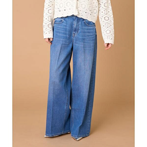 《INED別注》ハイライズ・バギーデニム Wild Ginger《Healthy DENIM》／イネド（INED） ボトムス-パンツ-レディースファッション