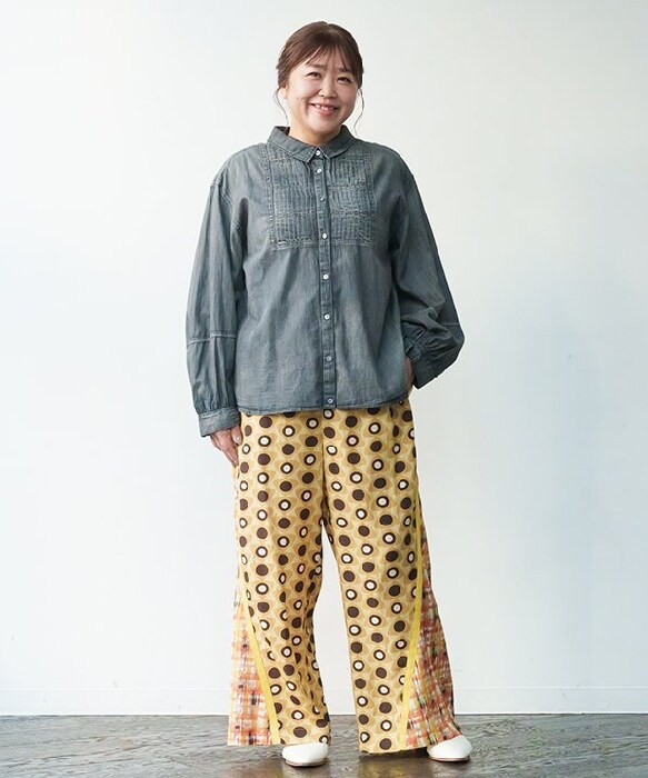 【大きいサイズ】まるさんかくちぇっくPT/アズノゥアズオオラカ(AS KNOW AS olaca)