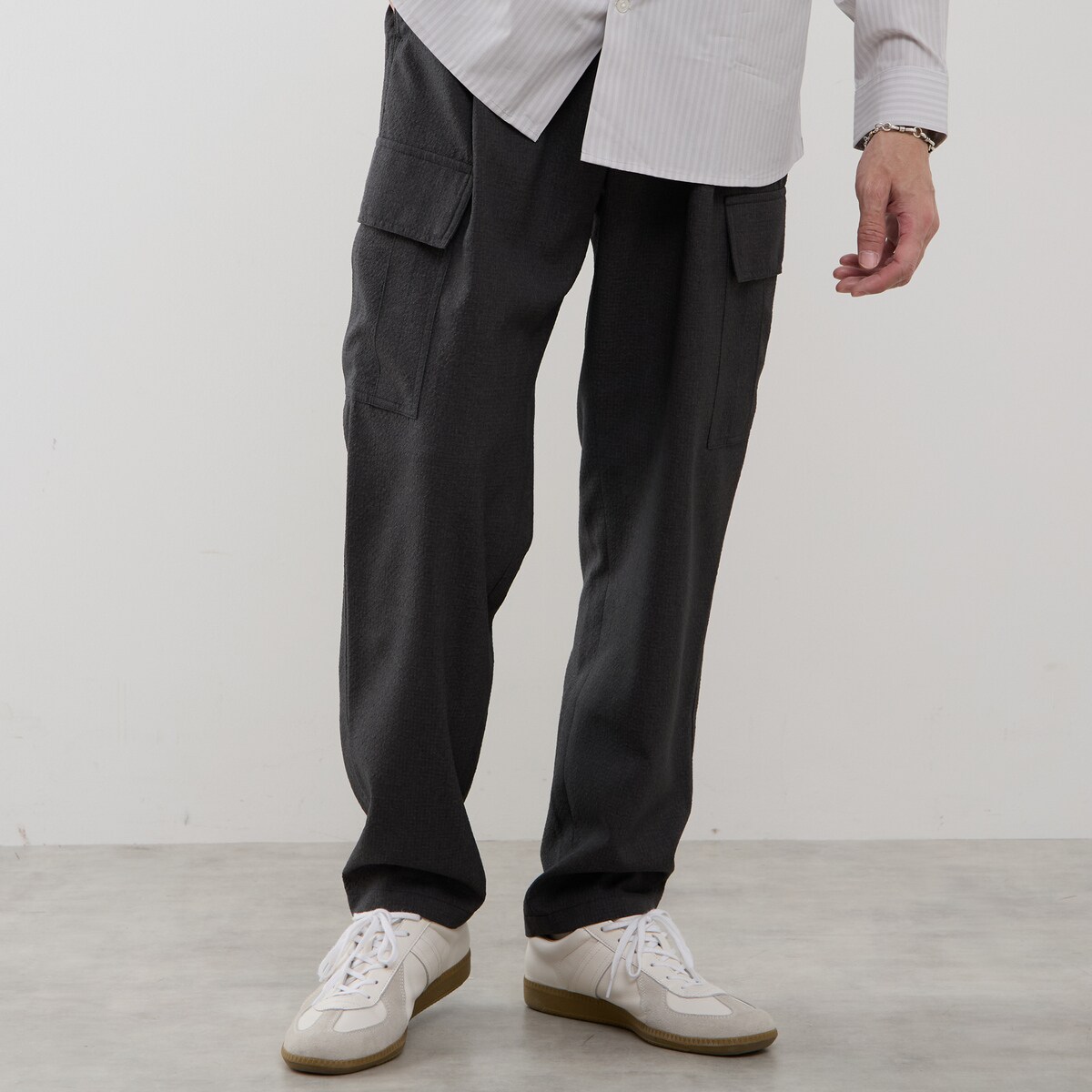 シュリンクトラベストカーゴパンツ／メンズメルローズ（MEN'S MELROSE）