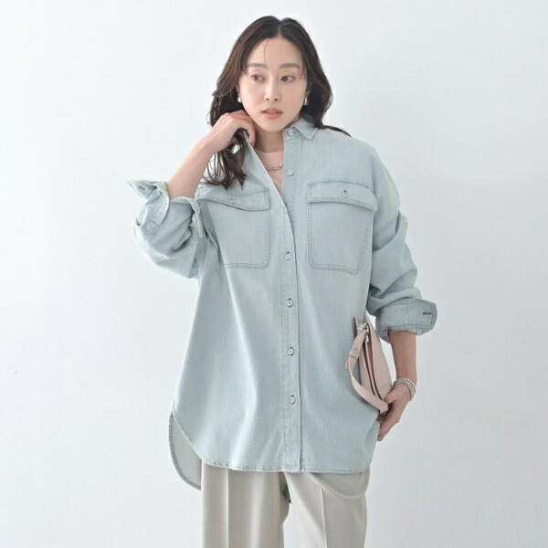 【Healthy DENIM】Almond(アーモンド)ビッグシャツ/アンタイトル(UNTITLED)|丸井(マルイ)店