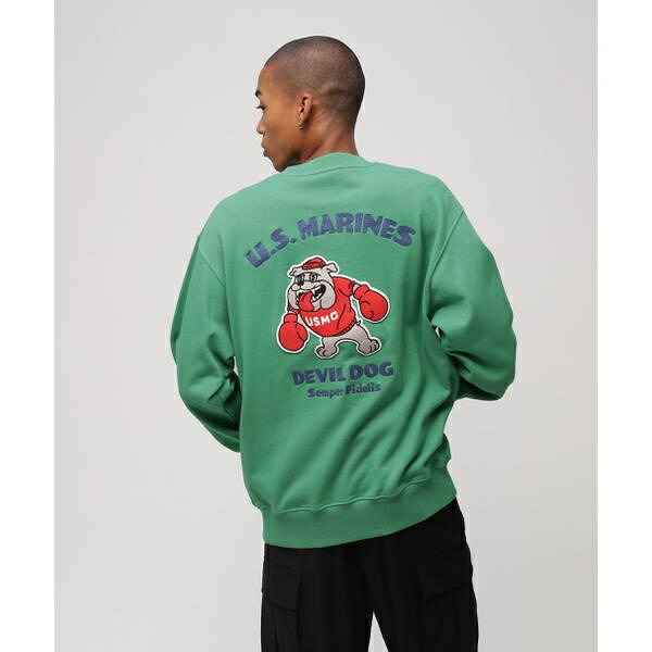 USMC BULLDOG CREWNECK SWEAT／アヴィレックス（AVIREX）