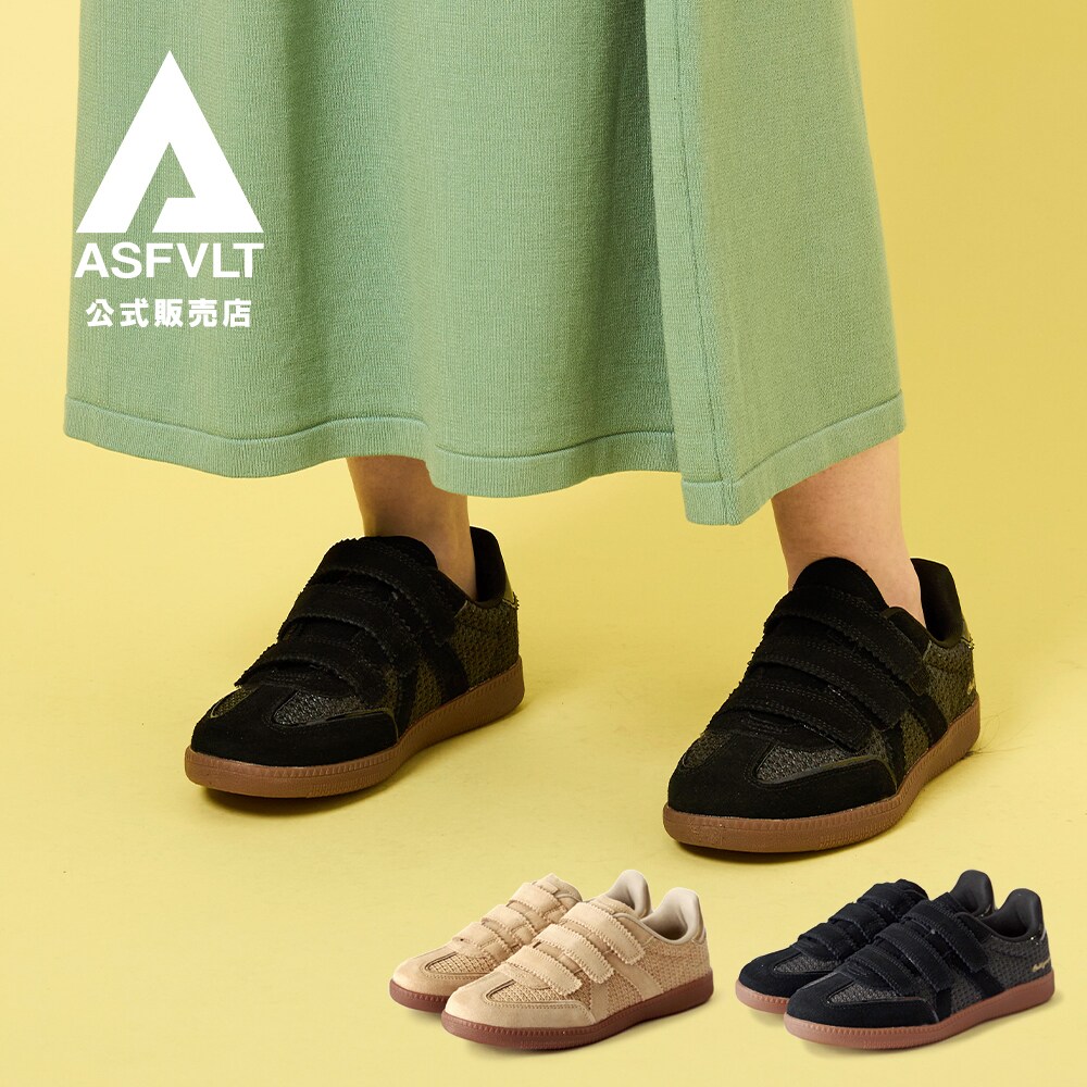 置き目とり捨てる ベルクロスニーカー ELITE CLASSIC VELCRO／アスファルト（ASFVLT）