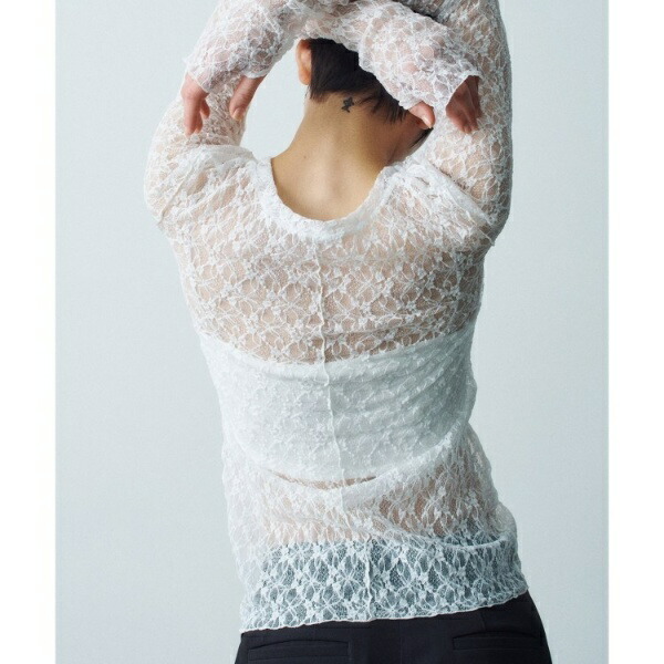 【Re】stretch lace tops／コードエー（CODE A）