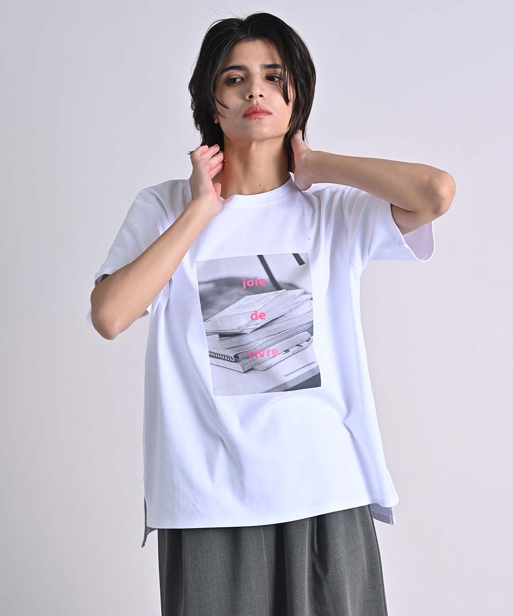 ボックスアートプリントロゴTシャツ/ローファッジ(RAW FUDGE)