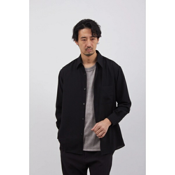 HIGH STREET∴ドレープモーションオーバーシャツ／ご機嫌表どおり（HIGH STREET） トップス-カジュアルシャツ-メンズファッション