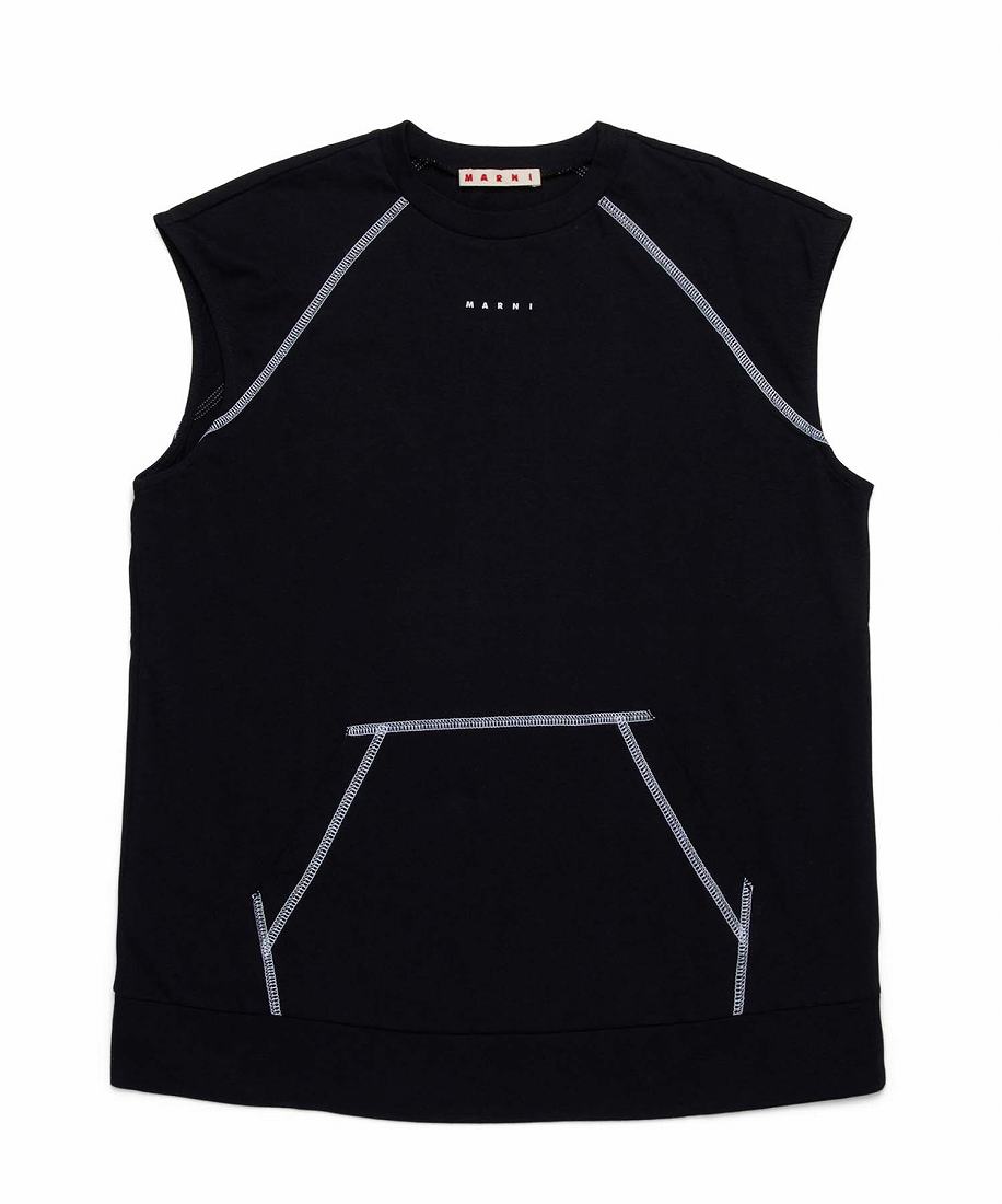 MARNI Kids & Junior ワンポイントブランド半袖Tシャツカットソー/マルニ(marni)