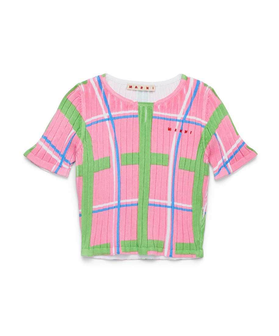 MARNI Kids ＆ Junior チェック半袖ニット／マルニ（marni）｜丸井（マルイ）店