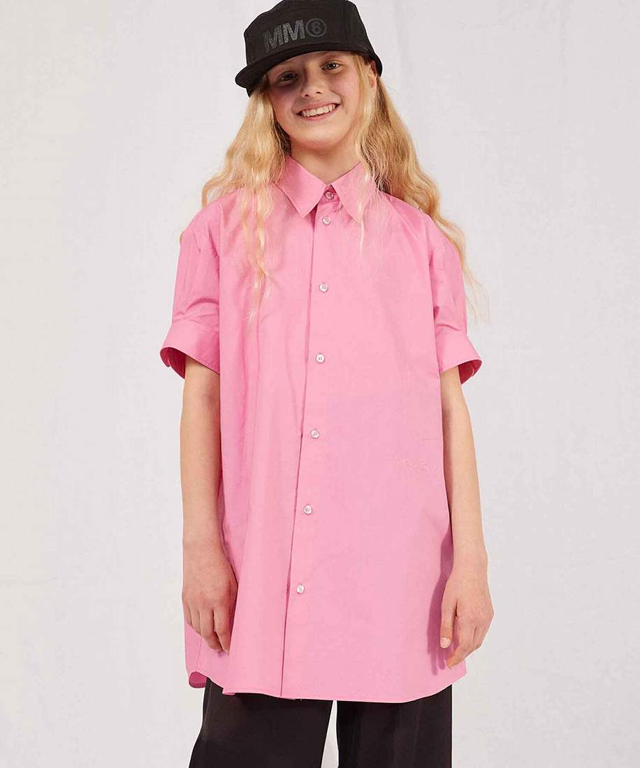 MM6 Maison Margiela Kids ＆ Junior 半袖シャツワンピース／エムエムシックス　メゾン　マルジェラ（MM6 Maison Margiela）