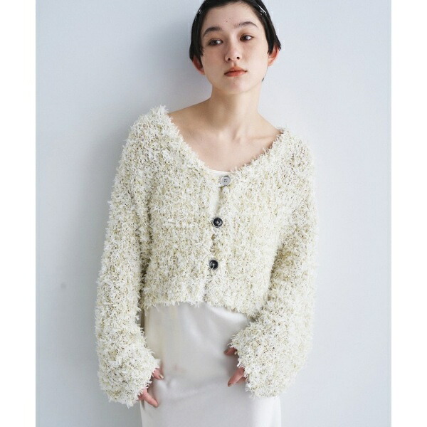 fancy yarn cardigan／コードエー（CODE A）