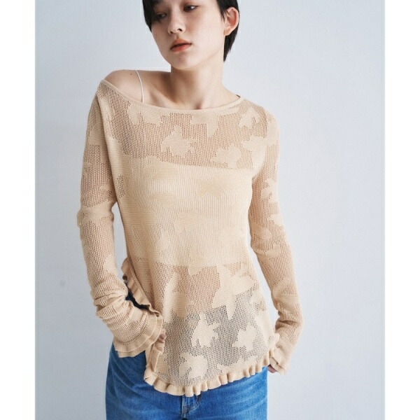 flower mesh pullover／コードエー（CODE A）